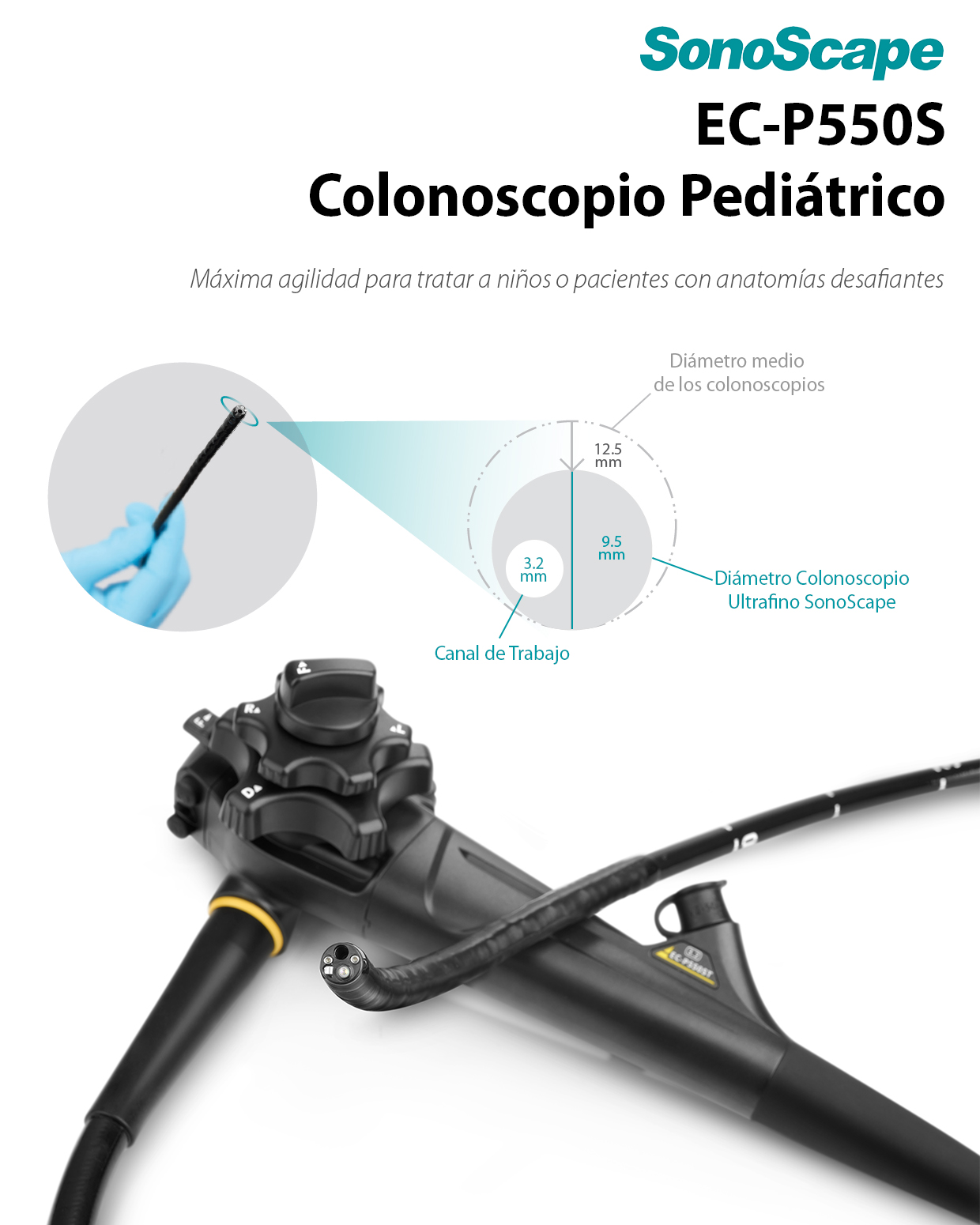 Ficha Colonoscopio Pediátrico EC-P550S