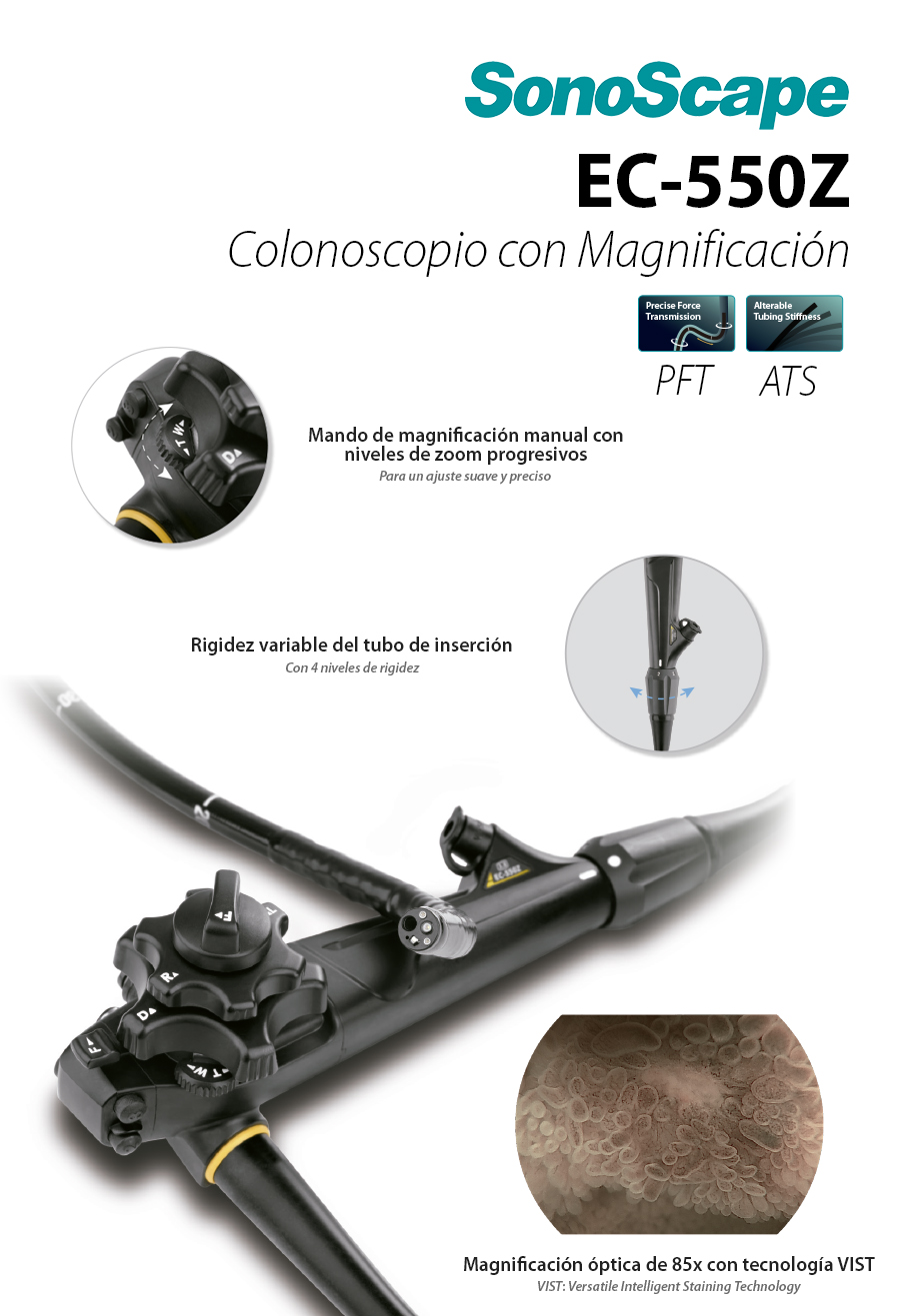 Ficha Colonoscopio Magnificación EC-550Z